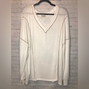 Haptics Women’s Long Sleeve Off White Sweater like Size 2X